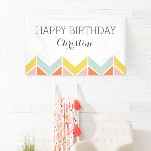 Cheerful Chevron Spandoek (Insitu)