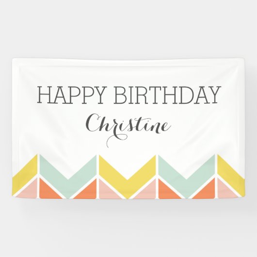 Cheerful Chevron Spandoek (Horizontaal)