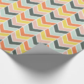 Cheerful Chevron van Origami-Prints Cadeaupapier (Hoek)
