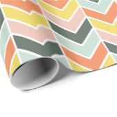 Cheerful Chevron van Origami-Prints Cadeaupapier (Rol Hoek)