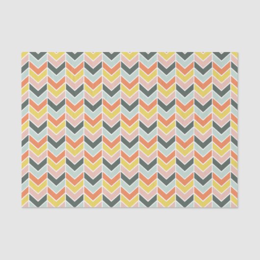 Cheerful Chevron van Origami-Prints Tissuepapier (Voorkant)