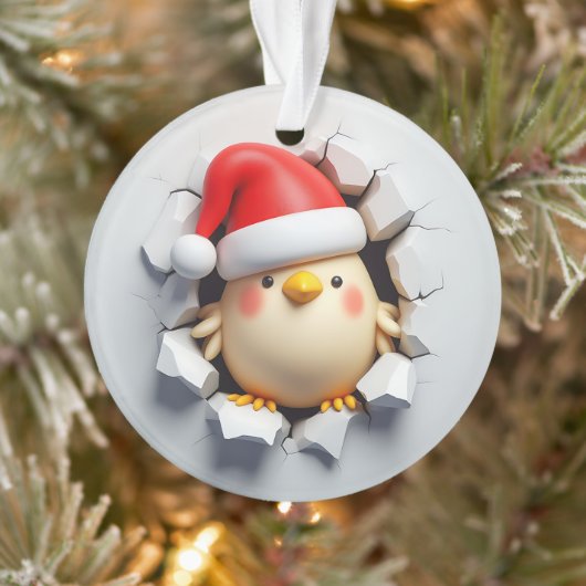 Cheerful Chick Holiday Breakout Ornament (Boom)