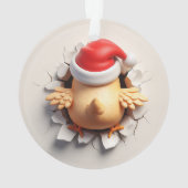 Cheerful Chick Holiday Breakout Ornament (achterkant)