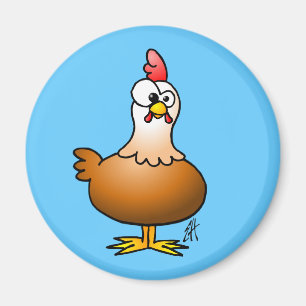Cheerful Chicken Magneet