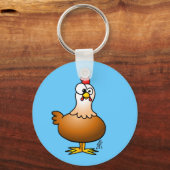 Cheerful Chicken Sleutelhanger (Voorkant)