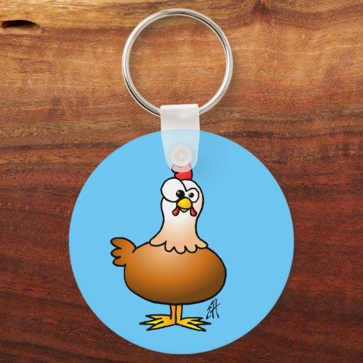 Cheerful Chicken Sleutelhanger (Voorkant)