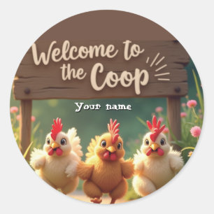 Cheerful Chickens Sticker Pack - Welkom bij de Co