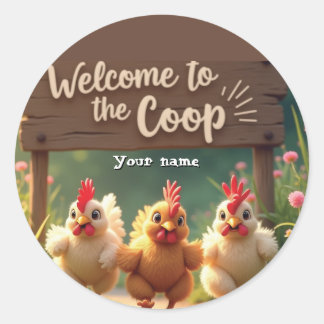 Cheerful Chickens Sticker Pack - Welkom bij de Co