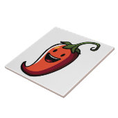 Cheerful Chili Pepper Tegeltje (Zijkant)