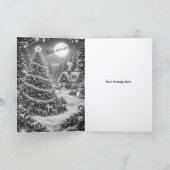 Cheerful Christmas card with custom message Feestdagen Kaart (Binnen)