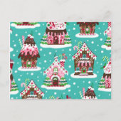 Cheerful Christmas gingerbread house Feestdagenkaart (Voorkant)