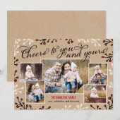 Cheerful Collage Holiday-fotokaart Feestdagenkaart (Voorkant / Achterkant)