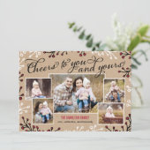 Cheerful Collage Holiday-fotokaart Feestdagenkaart (Staand voorkant)