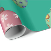 Cheerful Colorful Kerstversieringen Cadeaupapier (Rol Hoek)