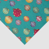 Cheerful Colorful Kerstversieringen Tissuepapier (Detail)