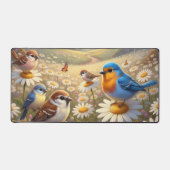 Cheerful Colorful Spring Birds Design Bureaumat (Voorkant)