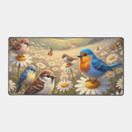 Cheerful Colorful Spring Birds Design Bureaumat