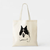 Cheerful Corgi Carry Tote Bag (Achterkant)