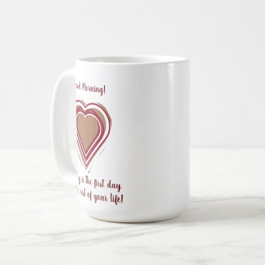 Cheerful Cup met St Francis Prayer Koffiemok (Voorkant links)