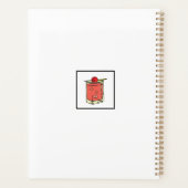 Cheerful Cute Modern Fresh Coctail Pink Planner (Achterkant)