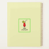 Cheerful Cute Modern Fresh Coctail Trendy Script Planner (Achterkant)