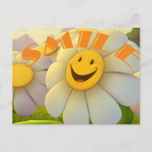 Cheerful Daisies Smile Briefkaart