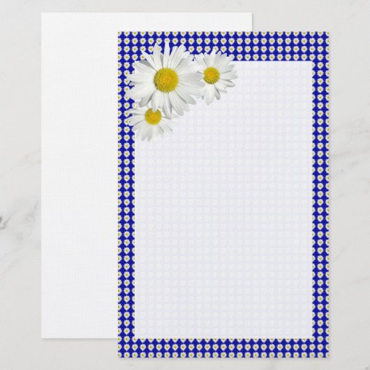 Cheerful Daisy Briefpapier (Voorkant / Achterkant)