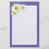 Cheerful Daisy Lined Personal Briefpapier (Voorkant)