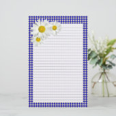Cheerful Daisy Lined Personal Briefpapier (Staand voorkant)