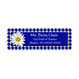 Cheerful Daisy Return Address Label