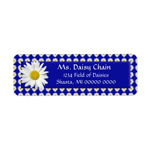 Cheerful Daisy Return Address Label (Voorkant)