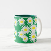 Cheerful Daisy Tweekleurige Koffiemok (Voorkant rechts)