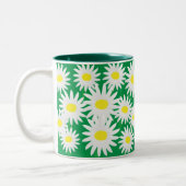 Cheerful Daisy Tweekleurige Koffiemok (Links)
