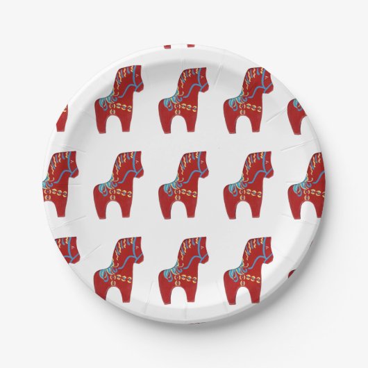 Cheerful Dala Horse Paper bord (Voorkant)