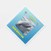 Cheerful Dolphin Birthday Servet (Hoek)