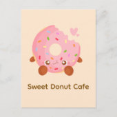 Cheerful Donut With Sprinkles Briefkaart (Voorkant)