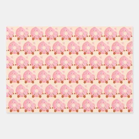 Cheerful Donut With Sprinkles Inpakpapier Vel (Voorkant 2)