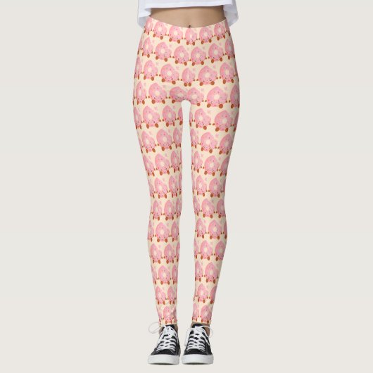 Cheerful Donut With Sprinkles Leggings (Voorkant)