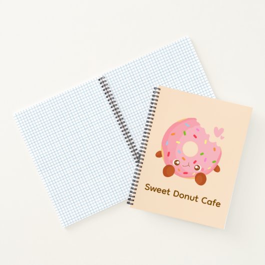 Cheerful Donut With Sprinkles Notitieboek (Binnen)