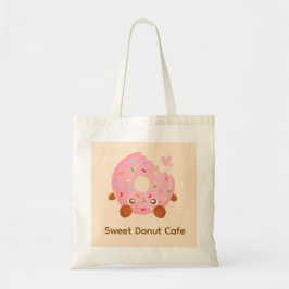 Cheerful Donut With Sprinkles Tote Bag