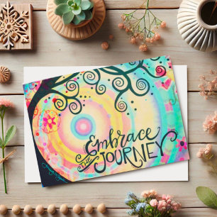 Cheerful "Embrace the Journey" Kaart