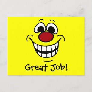 Cheerful Face Grumpey Briefkaart