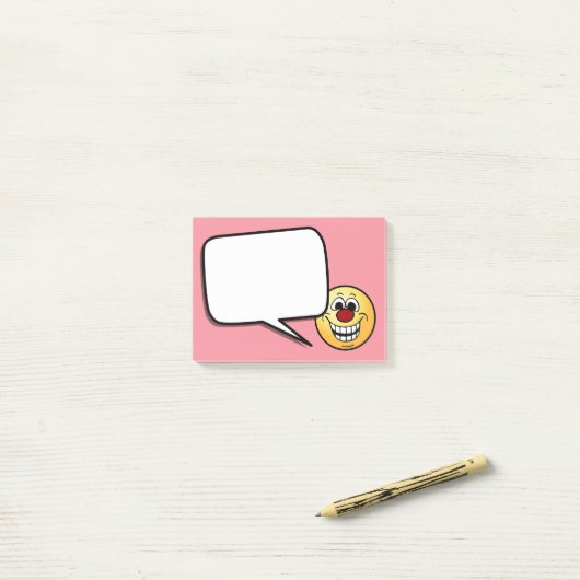 Cheerful Face Grumpey Post-it® Notes (Op bureau)