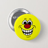 Cheerful Face Grumpey Ronde Button 5,7 Cm (Voorkant /achterkant)