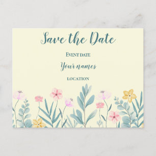 Cheerful floral briefkaart