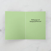 Cheerful Floral komt snel goed Kaart (Binnen)