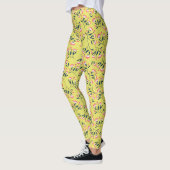  Cheerful Floral Pattern: Pink Flowers  Leggings (Links)