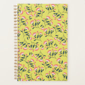  Cheerful Floral Pattern: Pink Flowers  Planner (Voorkant)