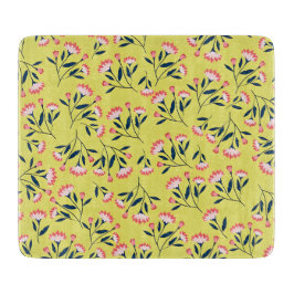  Cheerful Floral Pattern: Pink Flowers  Snijplank