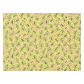  Cheerful Floral Pattern: Pink Flowers  Tafelkleed (Voorkant (Horizontaal))